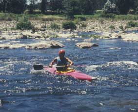 Wildwasser auf der Ardeche